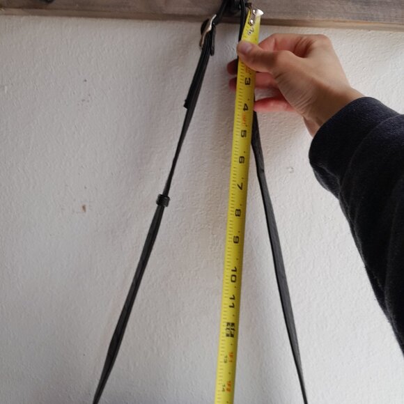 Vintage Nordstrom Leather Black Purse Genuine Turkey Made Crossbody Shoulder Bag - Picture 9 of 12